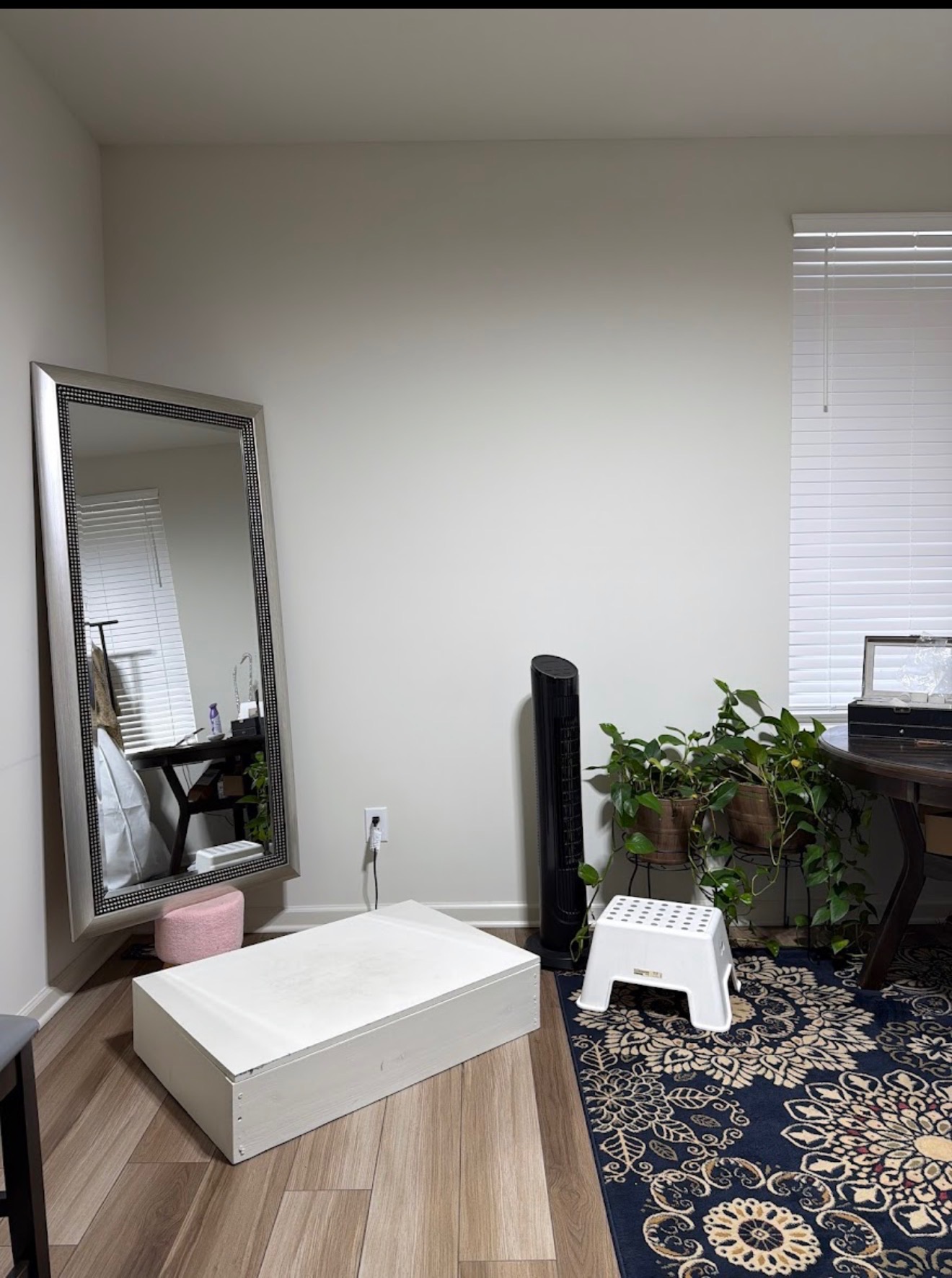 Mirror and studio corner